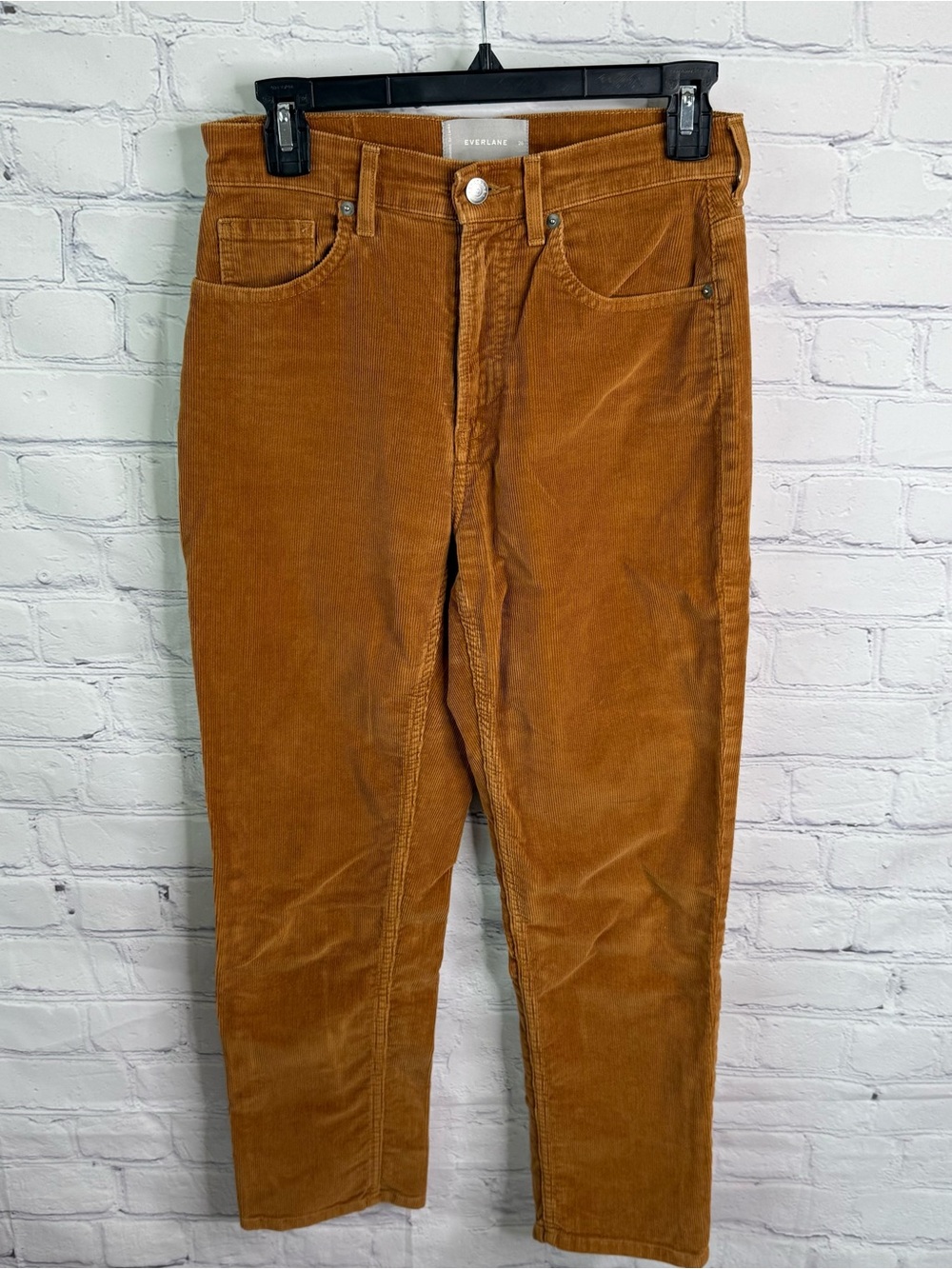 EVERLANE Golden Brown Cropped Corduroy Pants 26
